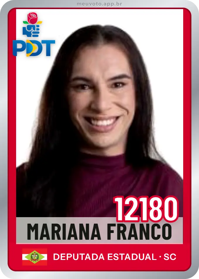 Carta de Mariana Franco, número 12180, PDT