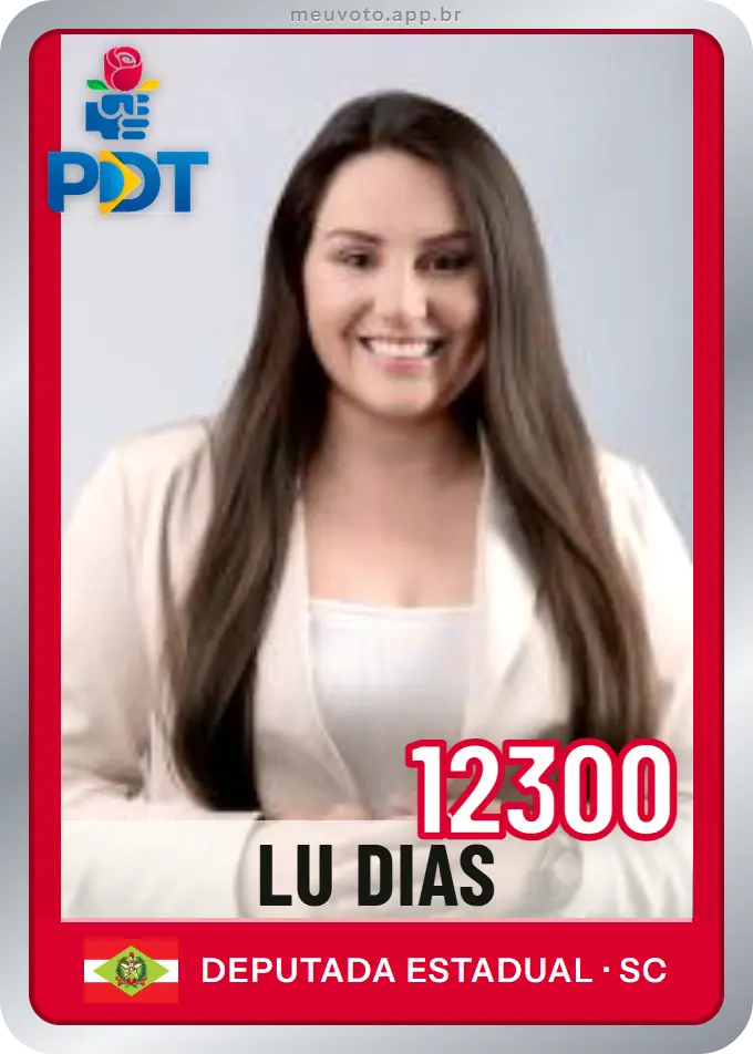 Carta de Lu Dias, número 12300, PDT