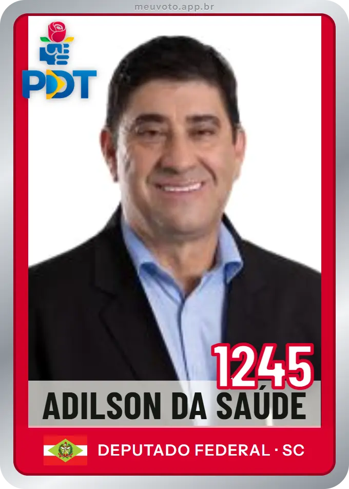 Carta de Adilson da Saúde, número 1245, PDT