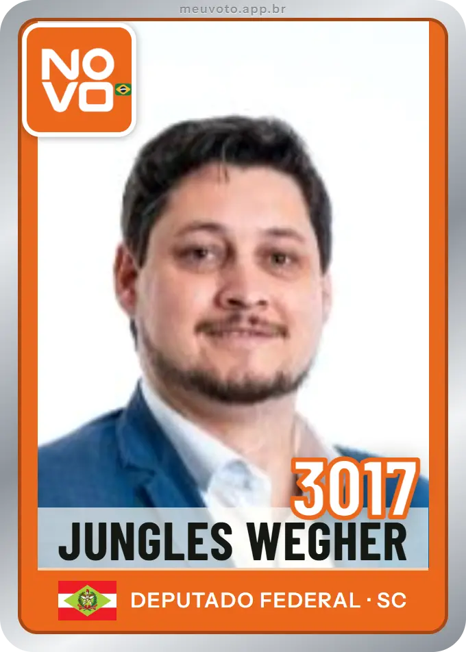 Carta de Jungles Wegher, número 3017, Novo