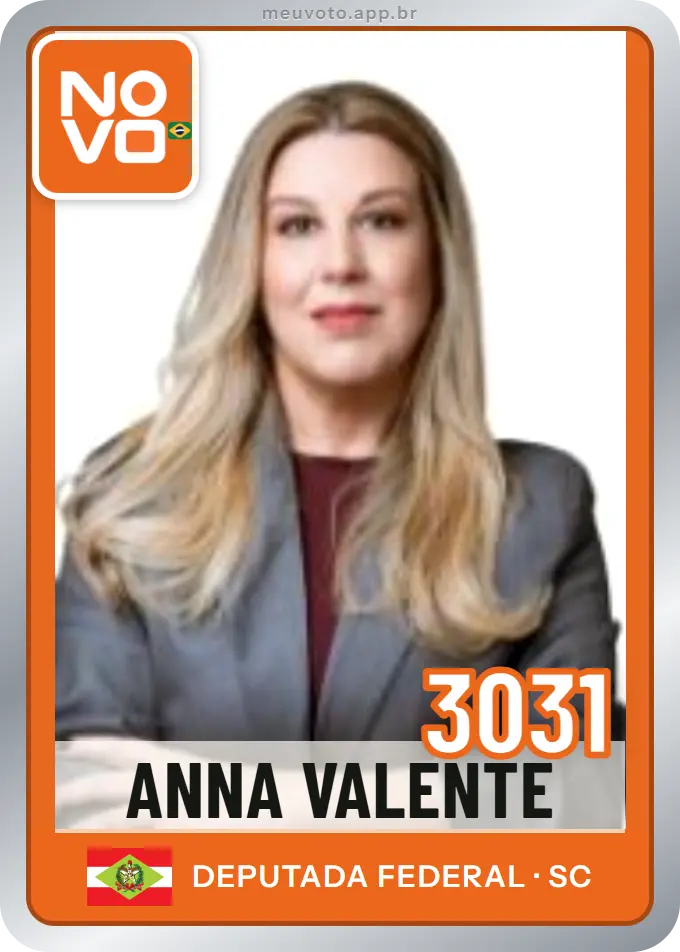 Carta de Anna Valente, número 3031, Novo