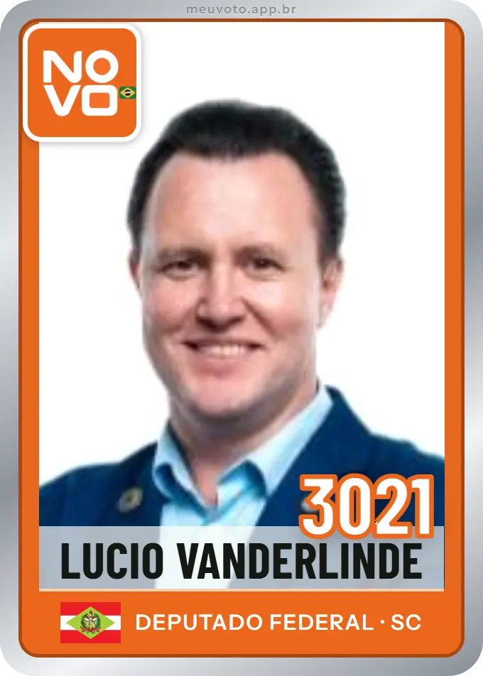 Carta de Lucio Vanderlinde, número 3021, Novo