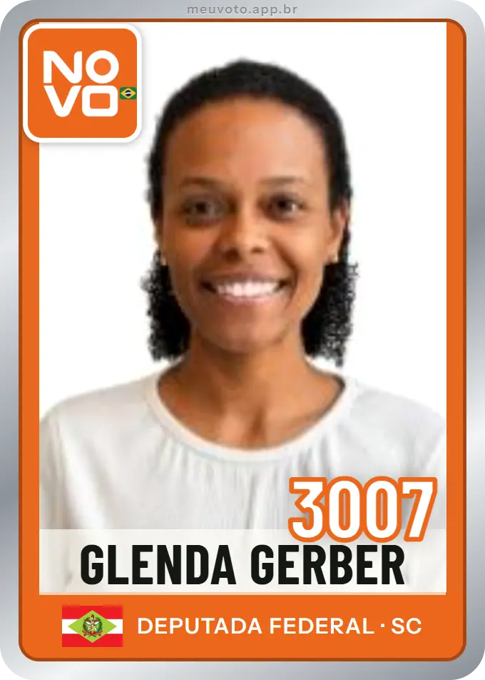 Carta de Glenda Gerber, número 3007, Novo