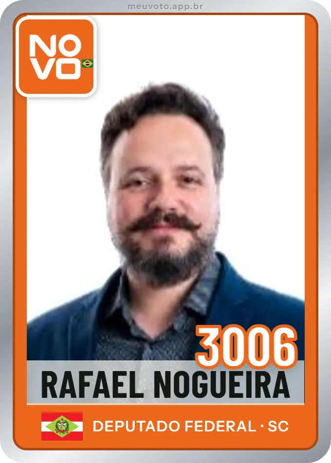 Carta de Rafael Nogueira, número 3006, Novo