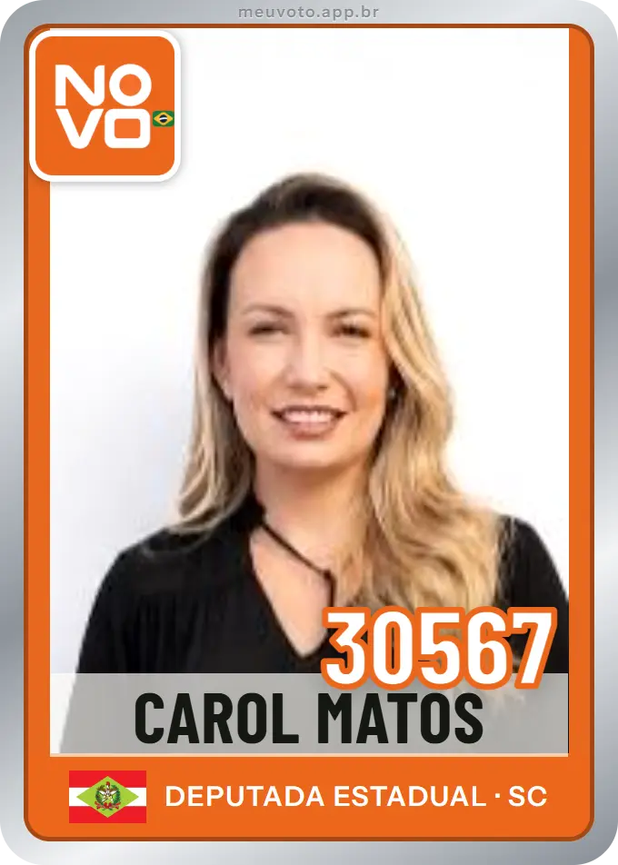 Carta de Carol Matos, número 30567, Novo