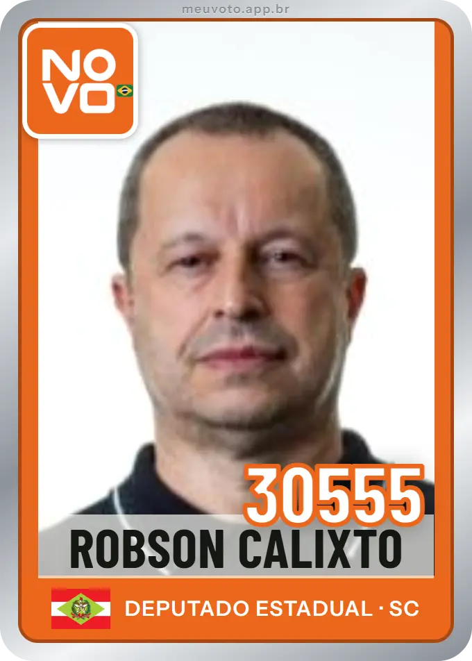 Carta de Robson Calixto, número 30555, Novo