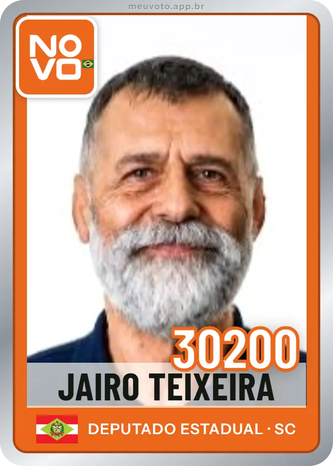 Carta de Jairo Teixeira, número 30200, Novo