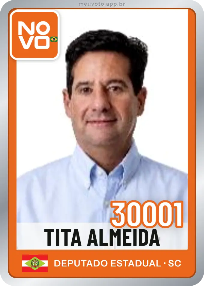Carta de Tita Almeida, número 30001, Novo