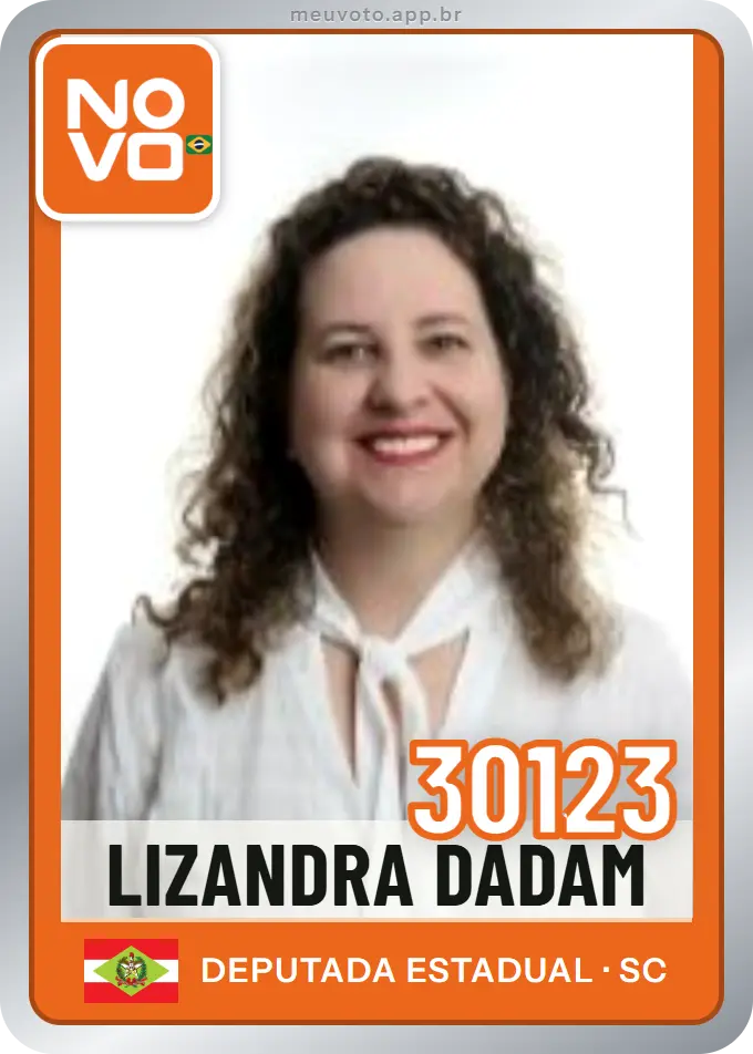 Carta de Lizandra Dadam, número 30123, Novo