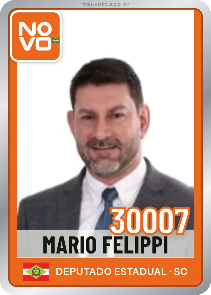Carta de Mario Felippi, número 30007, Novo