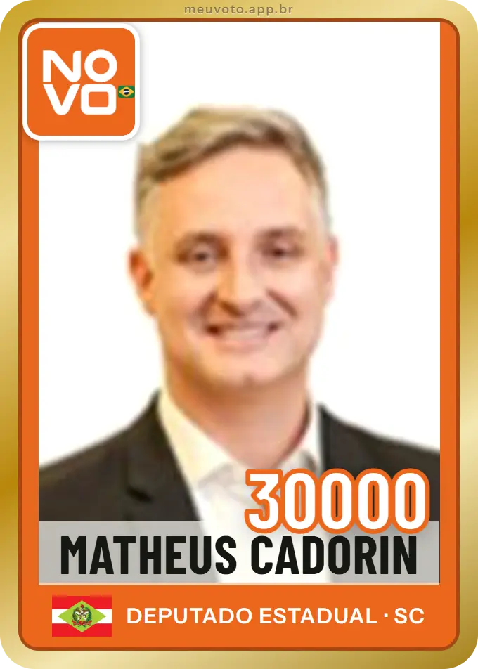 Carta de Matheus Cadorin, número 30000, Novo