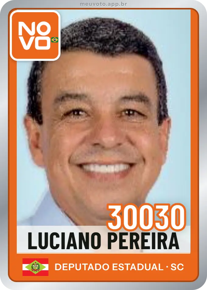 Carta de Luciano Pereira, número 30030, Novo