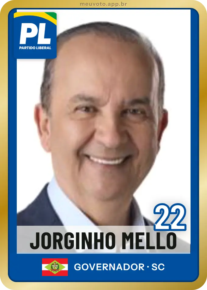 Carta de Jorginho Mello, número 22, PL