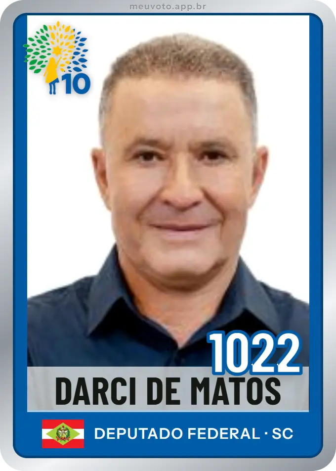 Carta de Darci de Matos, número 1022, Republicanos