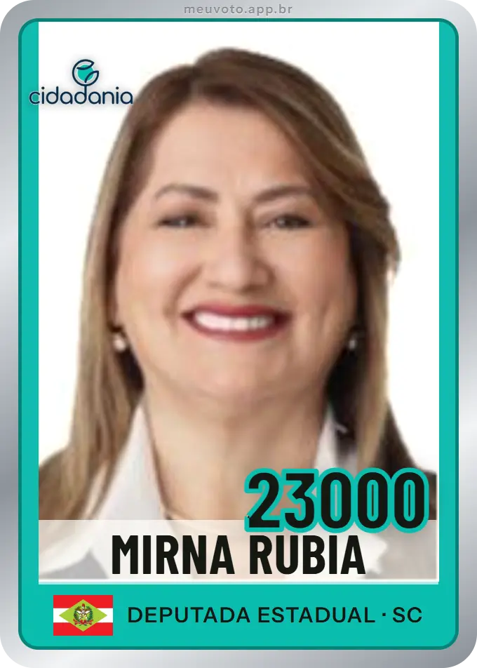 Carta de Mirna Rubia, número 23000, Cidadania