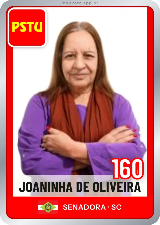 Carta de Joaninha de Oliveira, número 160, PSTU