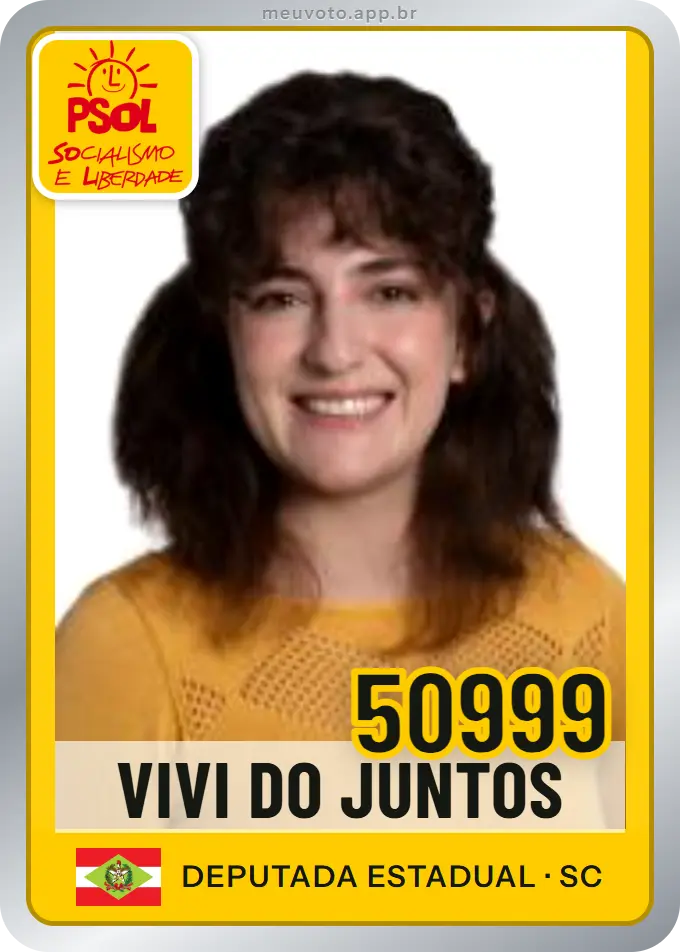 Carta de Vivi do Juntos, número 50999, PSOL