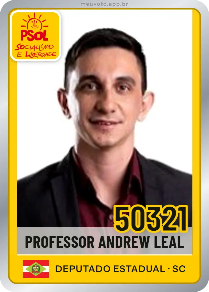 Carta de Professor Andrew Leal, número 50321, PSOL