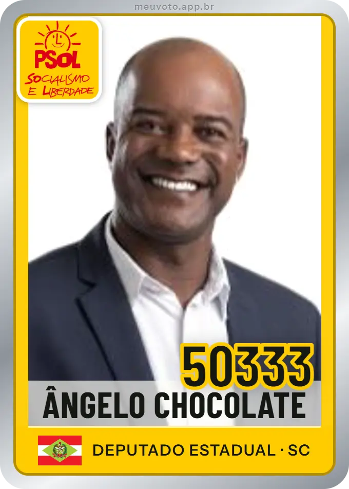 Carta de Ângelo Chocolate, número 50333, PSOL