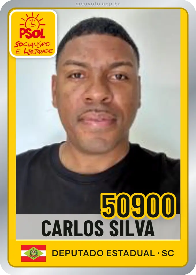 Carta de Carlos Silva, número 50900, PSOL