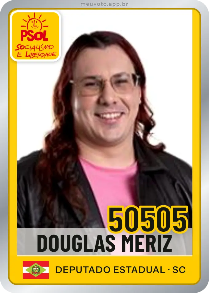 Carta de Douglas Meriz, número 50505, PSOL