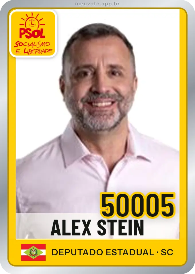Carta de Alex Stein, número 50005, PSOL