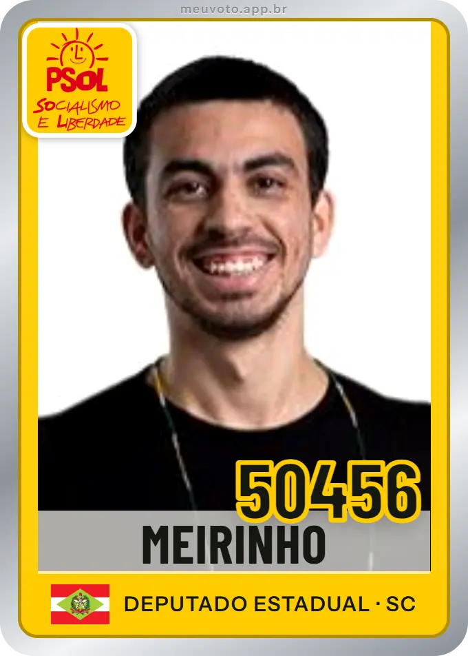 Carta de Meirinho, número 50456, PSOL