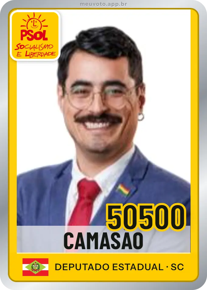 Carta de Camasão, número 50500, PSOL
