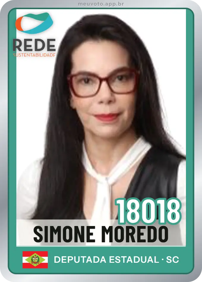 Carta de Simone Moredo, número 18018, Rede
