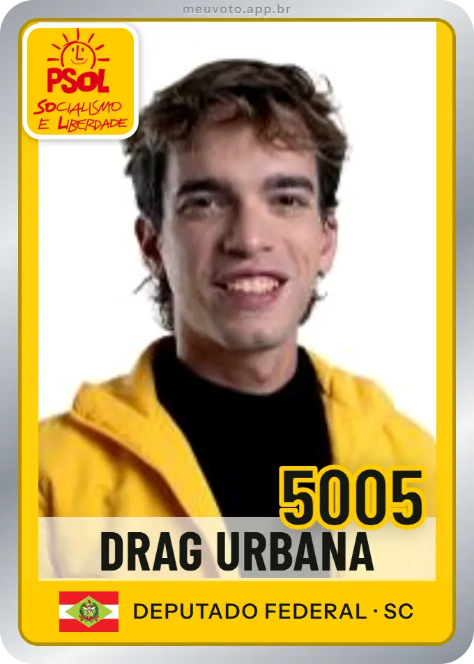 Carta de Drag Urbana, número 5005, PSOL
