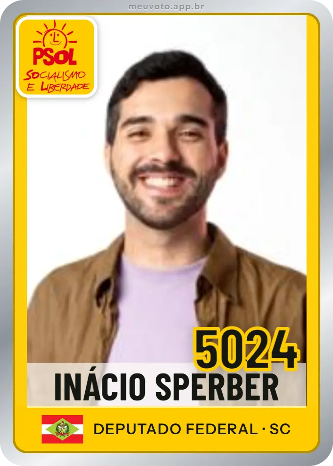 Carta de Inácio Sperber, número 5024, PSOL