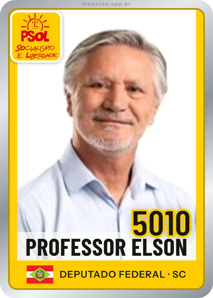 Carta de Professor Elson, número 5010, PSOL