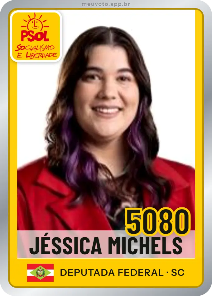 Carta de Jéssica Michels, número 5080, PSOL