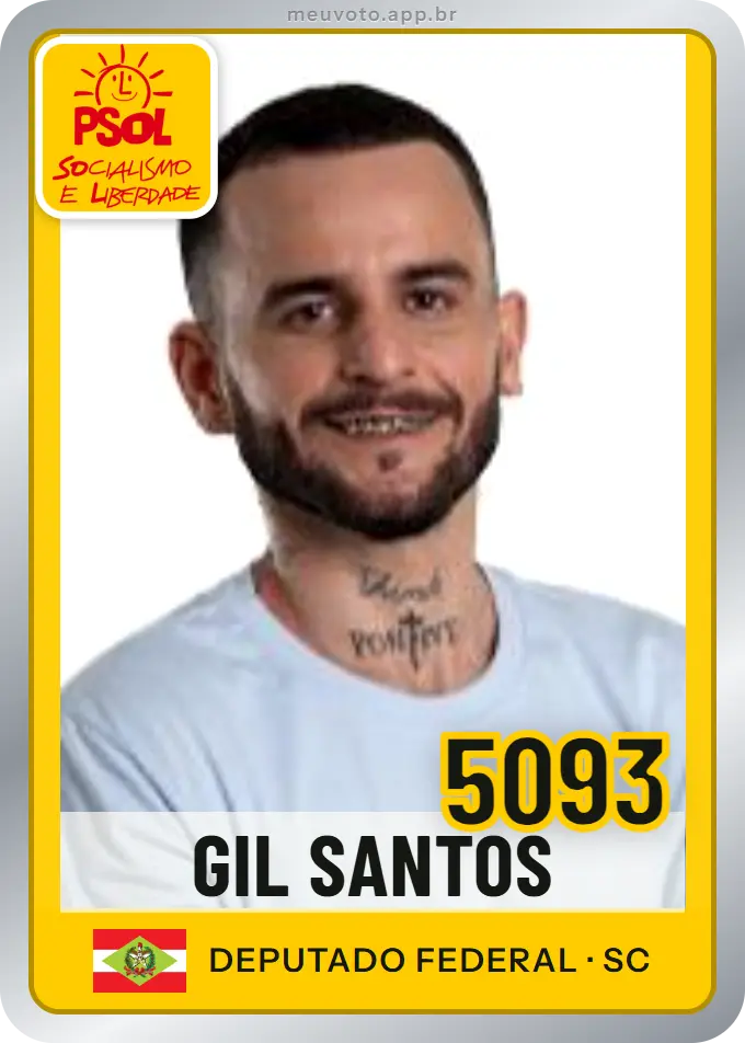 Carta de Gil Santos, número 5093, PSOL