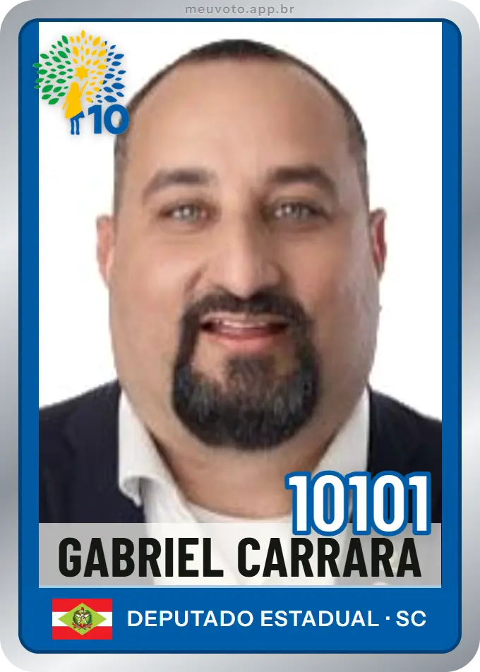 Carta de Gabriel Carrara, número 10101, Republicanos