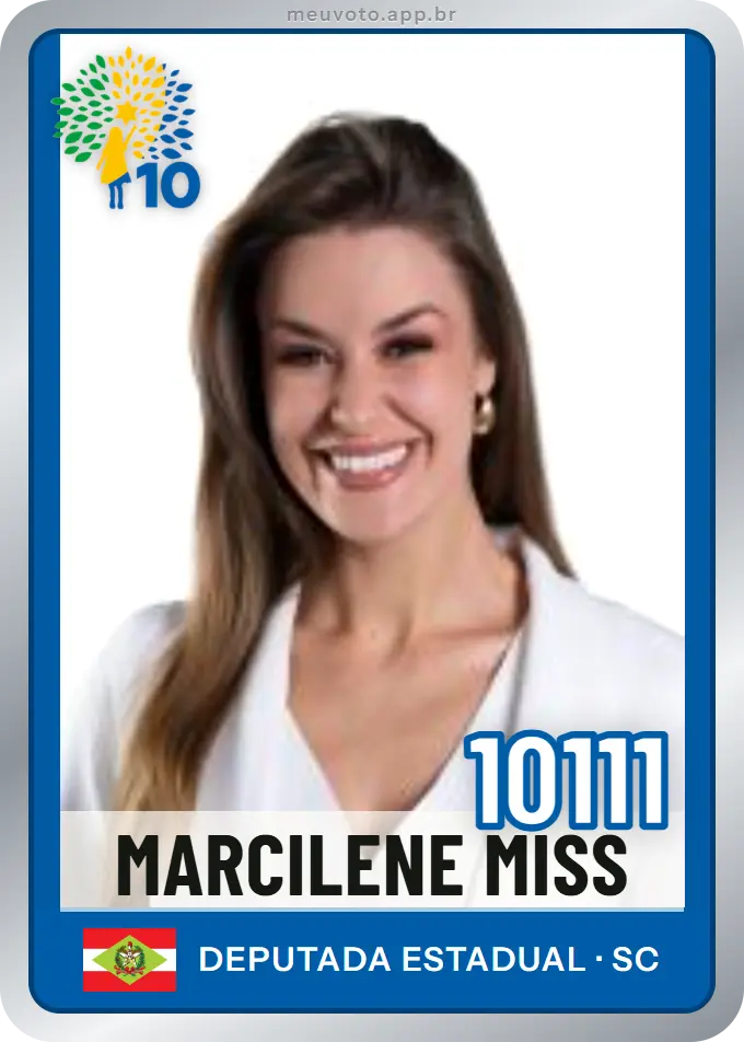 Carta de Marcilene Miss, número 10111, Republicanos