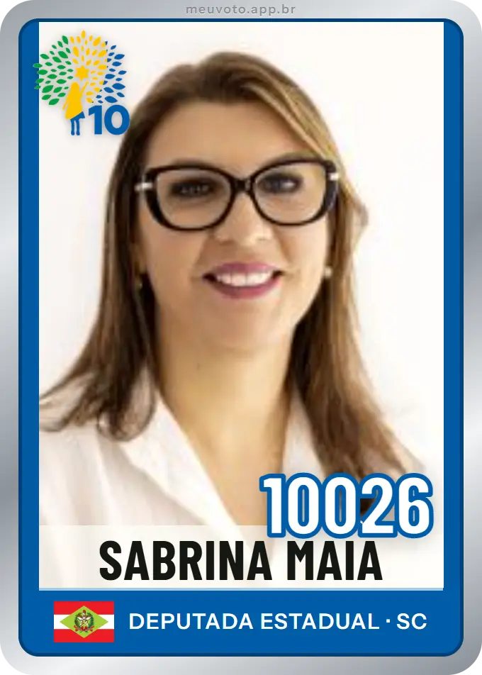 Carta de Sabrina Maia, número 10026, Republicanos