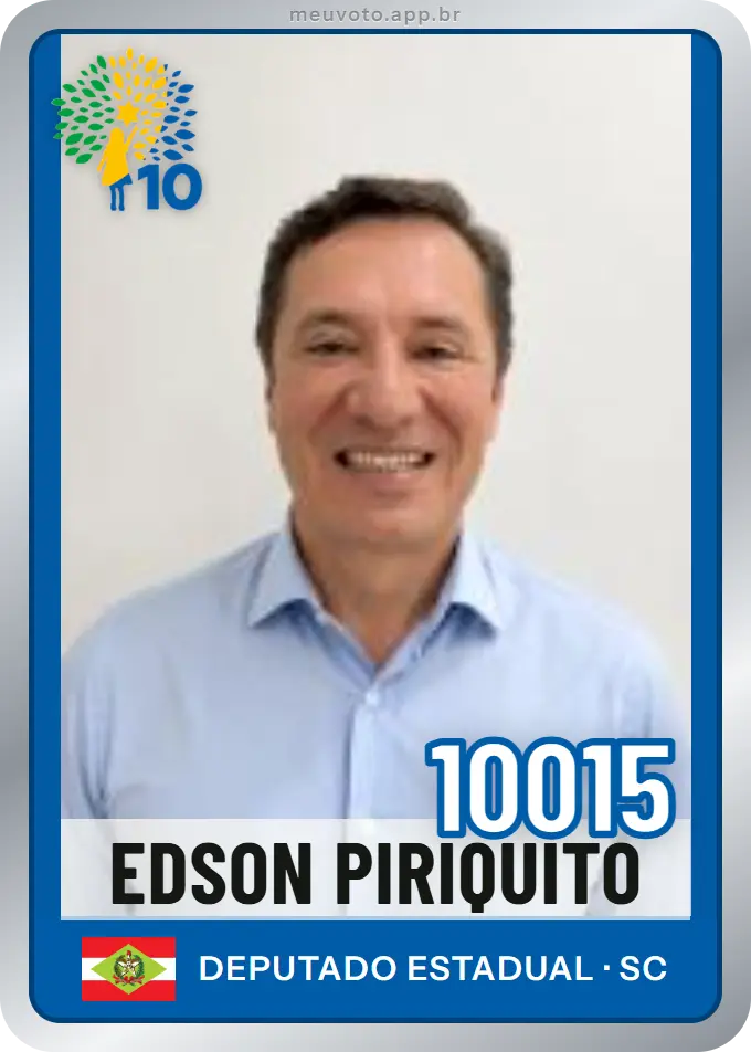Carta de Edson Piriquito, número 10015, Republicanos
