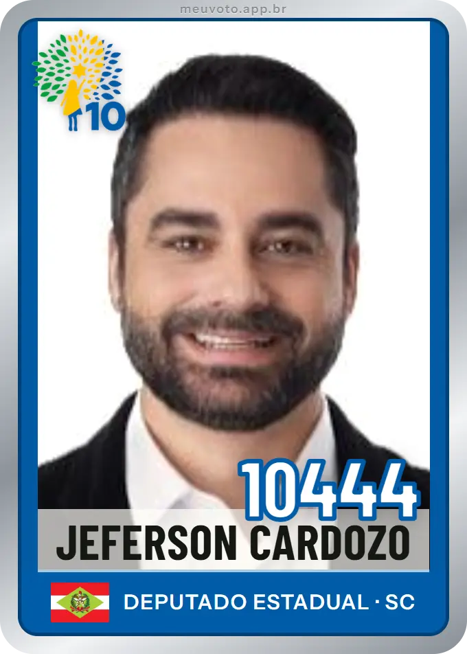 Carta de Jeferson Cardozo, número 10444, Republicanos