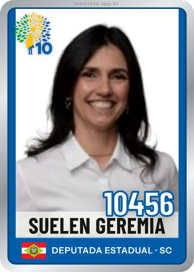 Carta de Suelen Geremia, número 10456, Republicanos