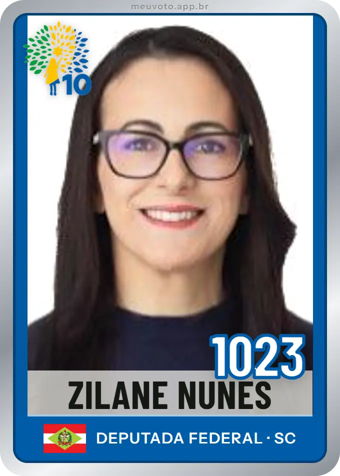 Carta de Zilane Nunes, número 1023, Republicanos
