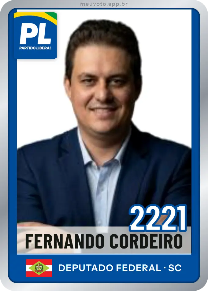 Carta de Fernando Cordeiro, número 2221, PL