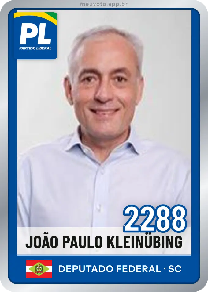 Carta de João Paulo Kleinübing, número 2288, PL