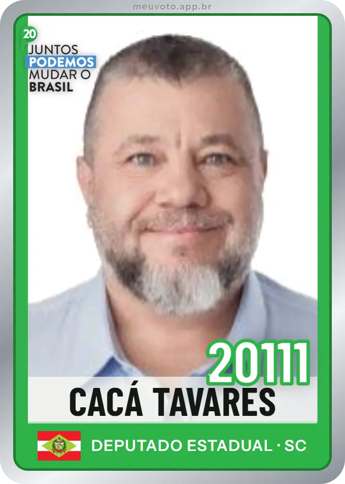 Carta de Cacá Tavares, número 20111, Podemos