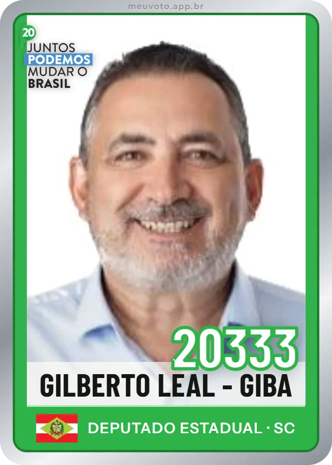Carta de Gilberto Leal - Giba, número 20333, Podemos