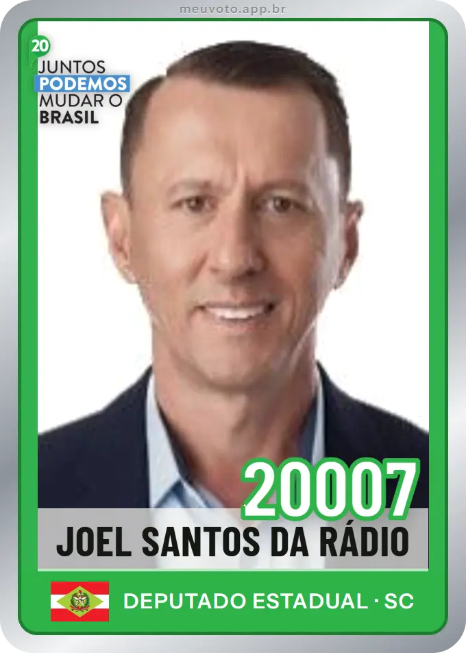 Carta de Joel Santos da Rádio, número 20007, Podemos