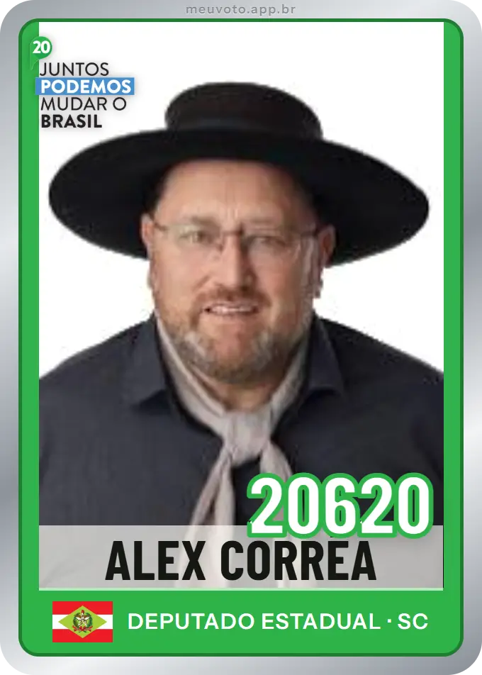 Carta de Alex Corrêa, número 20620, Podemos