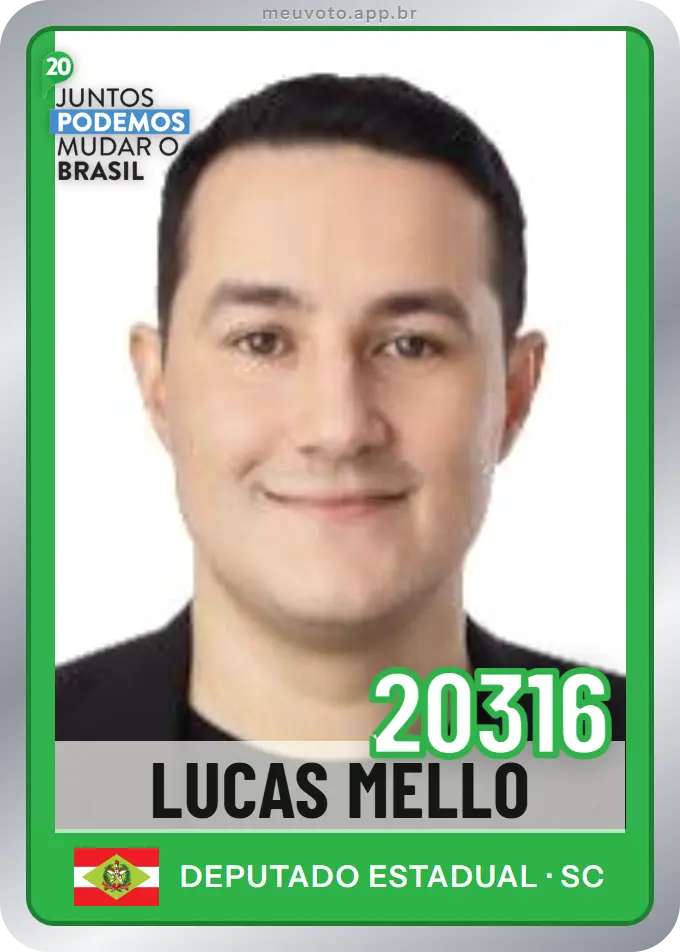 Carta de Lucas Mello, número 20316, Podemos