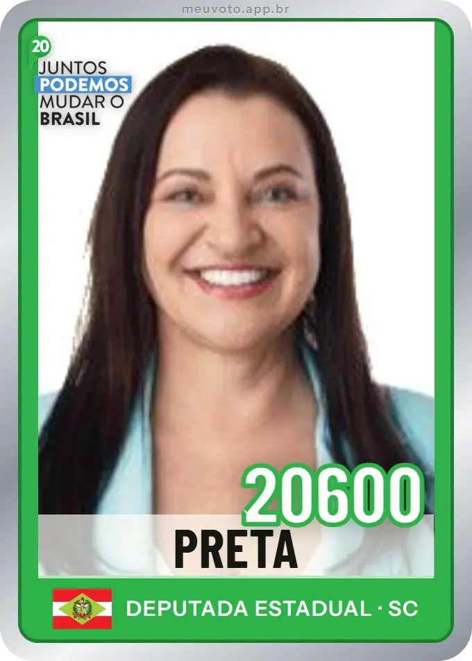 Carta de Preta, número 20600, Podemos