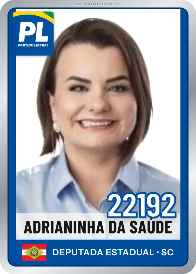 Carta de Adrianinha da Saúde, número 22192, PL